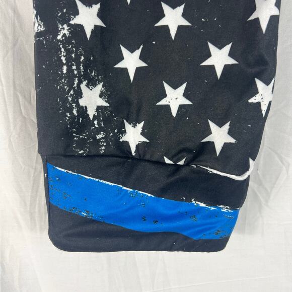 Charlie’s Project Leggings Thin Blue Line Police Flag Womens OS One Size - Picture 2 of 8